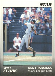 1989 (GIANTS) Star Mitchell/Clark #3 Will Clark/Clark - Minor League Stats
