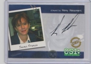 CSI Autograph Trading Card CBS TV Jacqui Franco as Romy Rosemont
