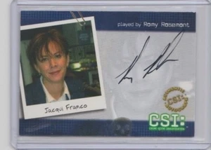 CSI Autograph Trading Card CBS TV Jacqui Franco as Romy Rosemont - Picture 1 of 1