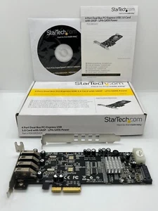 Startech.com 4-Port Dual Bus PCIe USB 3.0 Card Adapter with UASP – LP4 + SATA - Picture 1 of 10