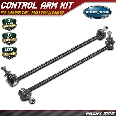 2x Kit de eslabones de barra estabilizadora frontal para BMW E65 745i 745Li 750Li 760i Alpina B7 Base Foto 1 de 4