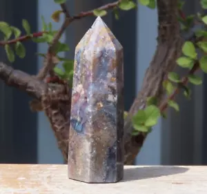 Red Moss Agate Polished Crystal Generator - Picture 1 of 8