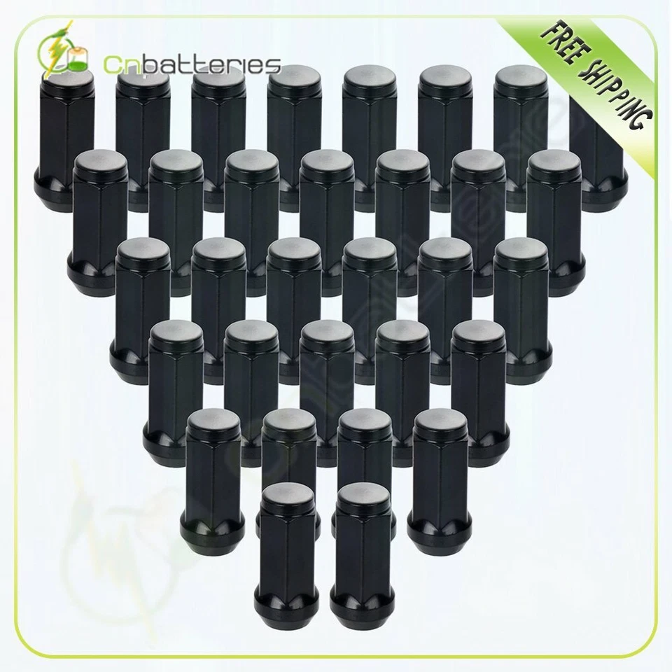 32 tuercas negras 14x1,5 para GMC Sierra 2500 HD K2500 Suburban Ford Chevy Foto 1 de 4