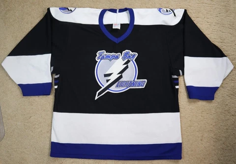 Tampa Bay Lightning NHL Hockey CCM Black Jersey Size Mens M / Medium Cover