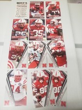 12 NEBRASKA CORNHUSKERS NCAA College Football pocket schedule lot KENNY BELL