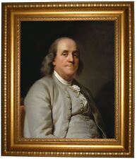 Duplessis Benjamin Franklin 1785 Framed Canvas Print Repro 16x20