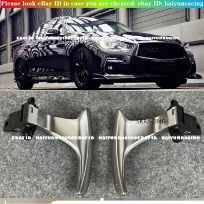 Silver Shift Paddle Knobs Replacement For infiniti Q50 2014-2020 2018 2019 2pcs Foto 1 de 4