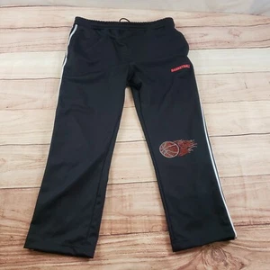 Miami Heat Pants Mens Extra Large Black Red Track Sweatpants Basketball Adult - Picture 1 of 9