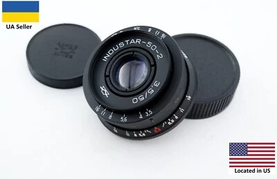 De colección KMZ Industar 50-2 3.5/50 lente panqueque SLR y digital M42 montaje retrato Foto 1 de 4