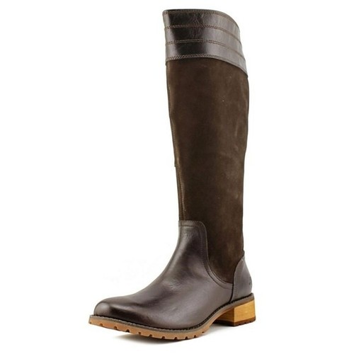 Stivali da equitazione Timberland da donna marroni alti in pelle Bethel US 6 5