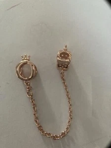 Sicherheits Kette für Pandora Armband in 925 Silber, Farbe rosé Gold - Bild 1 von 4