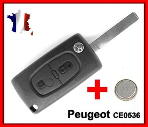 Coque Clé Pour Peugeot 107 207 307 308 SW 407 807 Partner Expert 2 btons CE0536. - Imagen 1 de 3