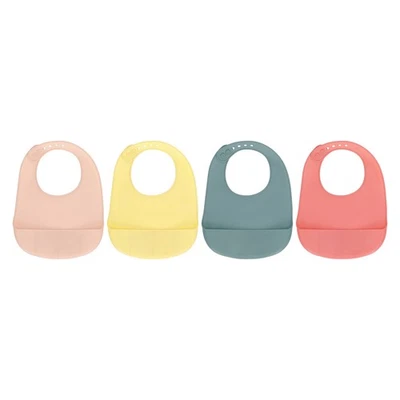 Silicone Bib Toddler Bib Soft Waterproof Spill Pocket Safe Silicone For Toddler - image 1 of 4