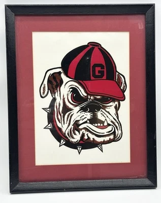University of Georgia Bulldogs Vintage 15” X 12” Framed Print - Image 1 of 4