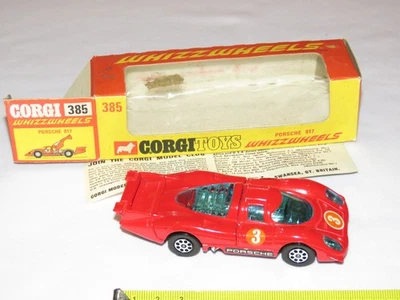 Vintage 1970 Corgi Whizzwheels Porsche 917 No. 385 New in Box - Image 1 of 4