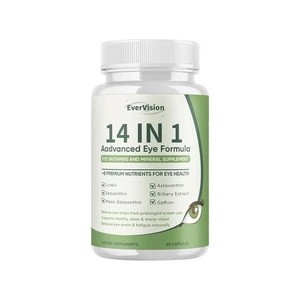 Evervision 14 en 1 Fórmula Avanzada para Ojos 60 Piezas Píldora Protección de la Visión Sup para Ojos - Imagen 1 de 12