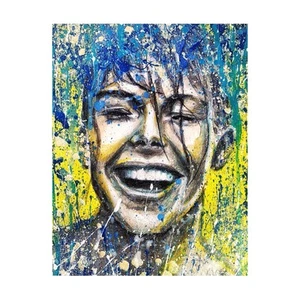 ORIGINAL Acrylic Picture Painting Woman Abstract Painting Modern Art HAND PAINTED - Picture 1 of 6