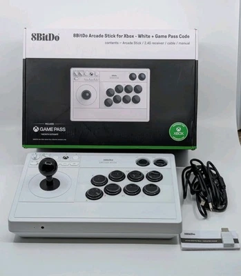 Palo Arcade Inalámbrico 8Bitdo para Xbox Series X|S, Xbox One, Windows 10/11, Blanco Foto 1 de 4