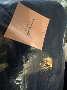 4-PC : KATE SPADE New York : COBALT BLUE : 100% COTTON : 2 BATH : 2 HAND TOWELS - Picture 1 of 1
