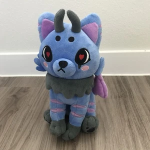 Everwolf  Demon King plush 10" blue pink Excellent! - Picture 1 of 7