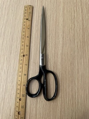 10”Long Dressmaker's Scissors   Clauss USA No. 3760 Black handle - Image 1 of 4
