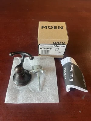 Moen YB2203ORB Brantford Double Robe Hook Oil Rubbed Bronze - Image 1 of 4