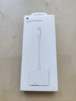 GENUINE Original Apple Lightning To Digital AV Adapter MW2P3AM/A A1438 White - Image 1 of 3