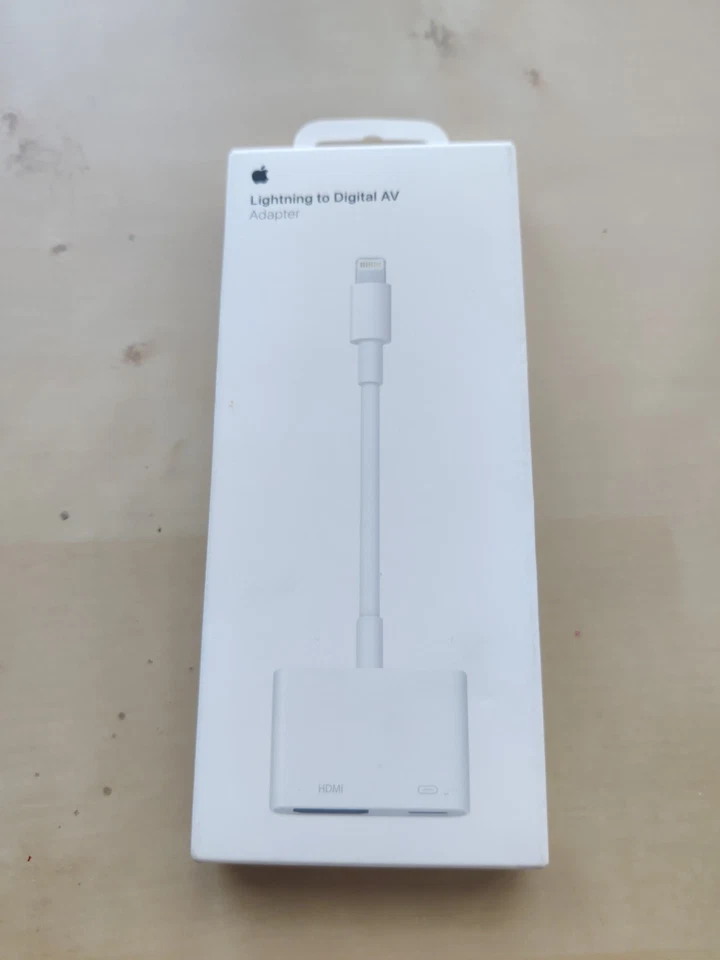 GENUINE Original Apple Lightning To Digital AV Adapter MW2P3AM/A A1438 White - Image 1 of 3