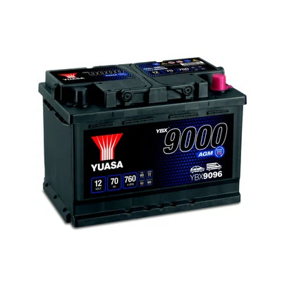 YUASA Battery YBX9096 12V 70Ah 760A B3 Fits VW Golf Plus 1.6 TDI 1.4 TSI - Image 1 of 4