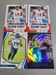 DK Metcalf 4 card LOT - #27 (2 copies) - #21- #86 U125 - Picture 1 of 2