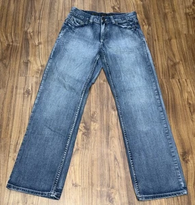 Helix Jeans Herren 30x32 Loose Straight Blau Denim Grunge Rock Punk - Bild 1 von 8