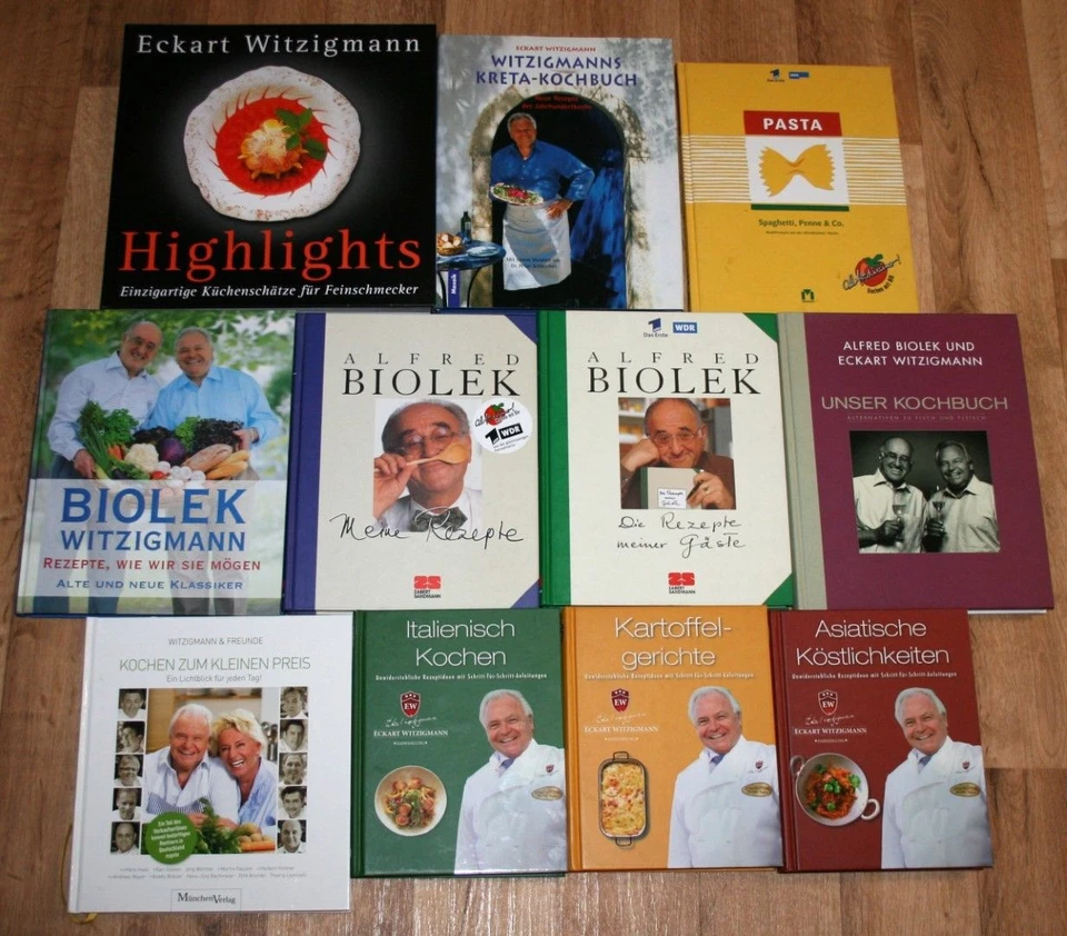 11 Kochbücher: ALFRED BIOLEK + ECKART WITZIGMANN. Feinschmecker Paket. - Bild 1 von 1