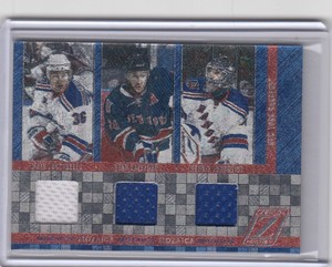 2010-11 Zenith Mozaics Materials Triple Jersey H. Lundqvist/R. Callahan + *S5595