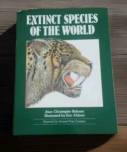 Extinct Species of the World Vtg HC w/ DJ First U.S. Edition Homeschool Library - Picture 1 of 12