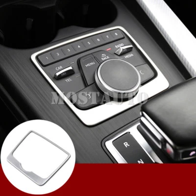 For Audi A4 B9 Inner Center Console Multimedia Button Frame Trim Cover 2016-2021 - Image 1 of 4