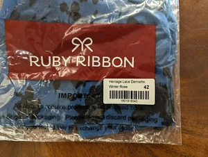 Ruby Ribbon Shapewear 1801 Demiette Heritage pizzo rosa invernale NUOVO $75 (taglia 42) - Foto 1 di 5