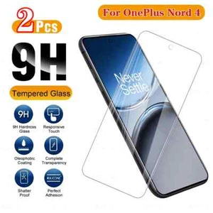 Protector de pantalla de cubierta de película de vidrio templado Oneplus Nord 4 5G Nord4 2 piezas - Imagen 1 de 9