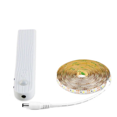 LED USB wireless PIR Motion Sensor Bed Closet Night light 5V 2835 AAA Battery - Image 1 of 4