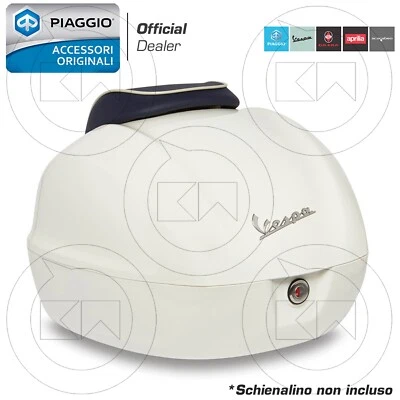 BAULETTO 32LT BIANCO 544 ORIGINALE PIAGGIO VESPA PRIMAVERA 50 125 150 2013-2019