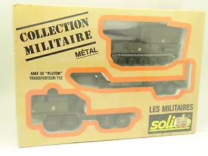 Solido Armée 1/50 - Coffret Militaire Berliet T12 Porte Char AMX 30 Pluton - Foto 1 di 1
