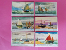 6 LIEBIG CARDS DUTCH  S-1583  OUDE VISSERSSCHEPEN VAN DE BELGISCHE KUST  1954  o