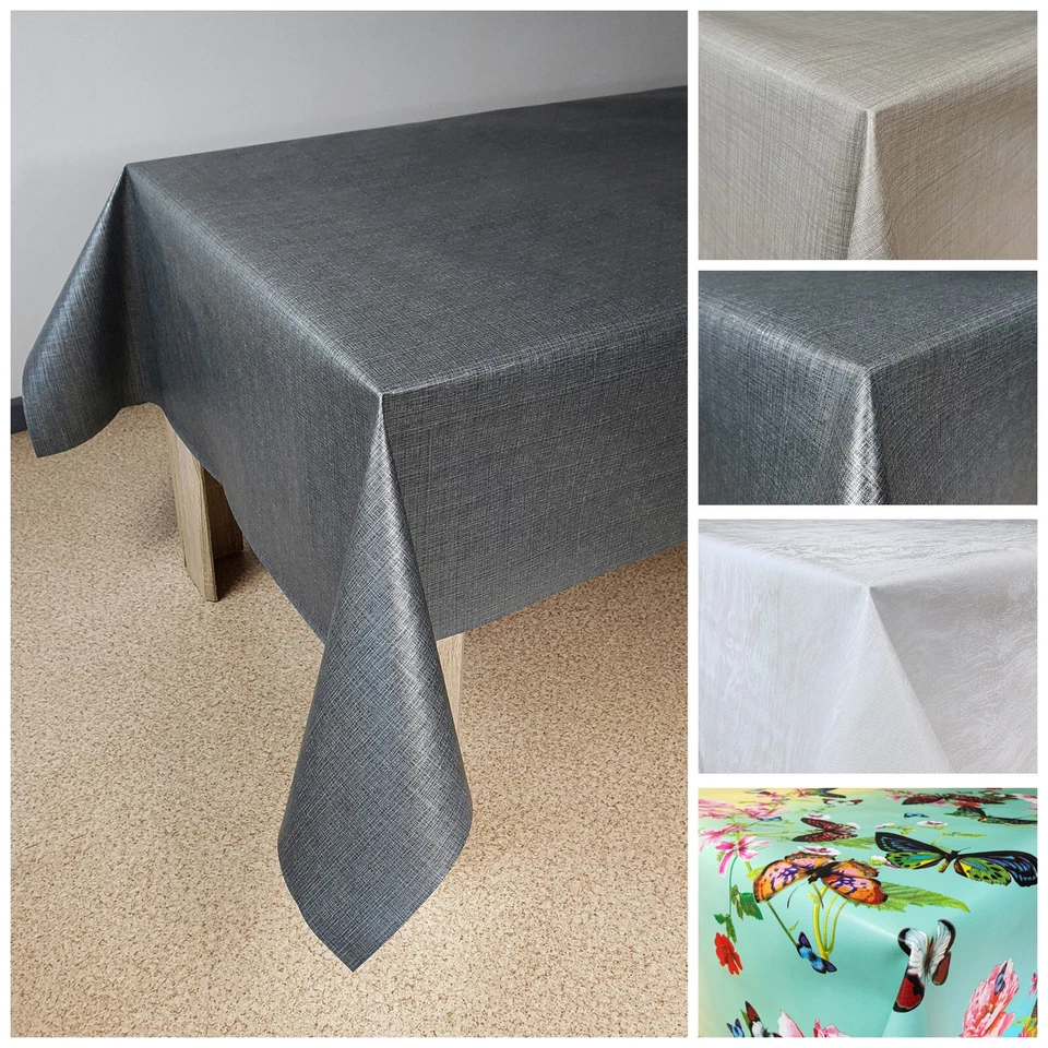 Tischdecke Wachstischtuch PVC Wachstischdecke Abwaschbar Tischläufer Küche Tisch - Bild 1 von 1