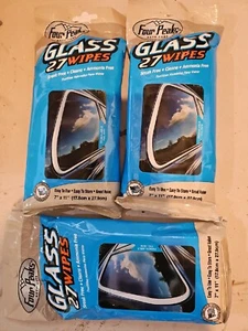 3 Packs Four Peaks Glass Wipes Flat Pack, 27 wipes pouch - Picture 1 of 2