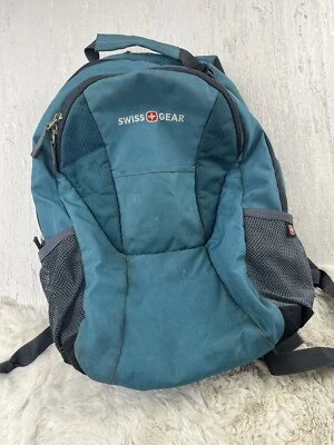 Mochila SWISS GEAR 17" bolsillo para computadora portátil sistema de flujo de aire trasero con detalles verde azulado sin etiqueta Foto 1 de 4