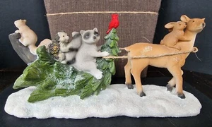 Animaux de la forêt tirés par un faon - Picture 1 of 6