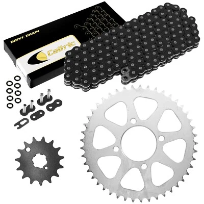 Black O-Ring Drive Chain & Sprocket Kit for Kawasaki KZ440 Ltd 440 1980-1985 - Image 1 of 4