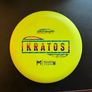 SOFT KRATOS: 174 grams, Yellow, Discraft Putter, Paul McBeth Line - Picture 1 of 1