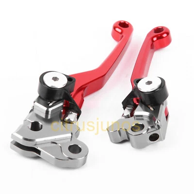 For Honda CRF230F CRF150F 2003-2017 2004 2005 Pivot Clutch Brake Levers US Red Foto 1 de 3