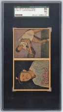 1951 Berk Ross Panel Stan Lopata & Sherman White Hit Parade Champions SGC 7.5