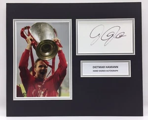 RARE Dietmar Hamann Liverpool Signed Photo Display +COA AUTOGRAPH ISTANBUL 2005 - Picture 1 of 3